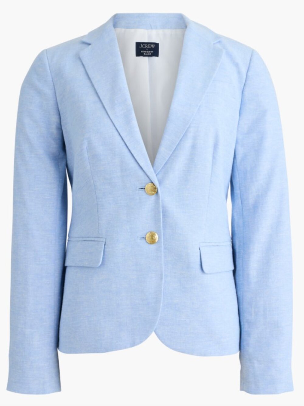 J. Crew Linen-Blend Schoolboy Blazer Preppy Ivy League Academia Career Sz 4